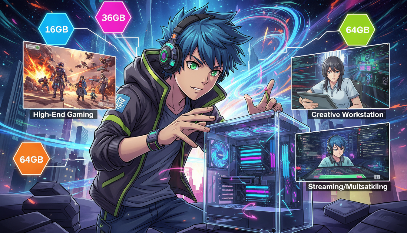 用途別の推奨メモリ容量はこれだ