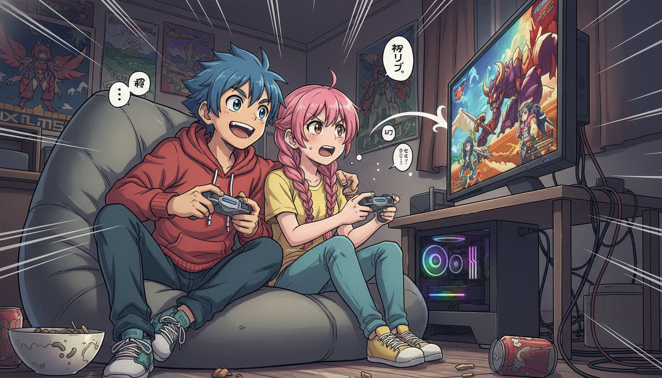 PC1台で2人ゲームを始めるための準備