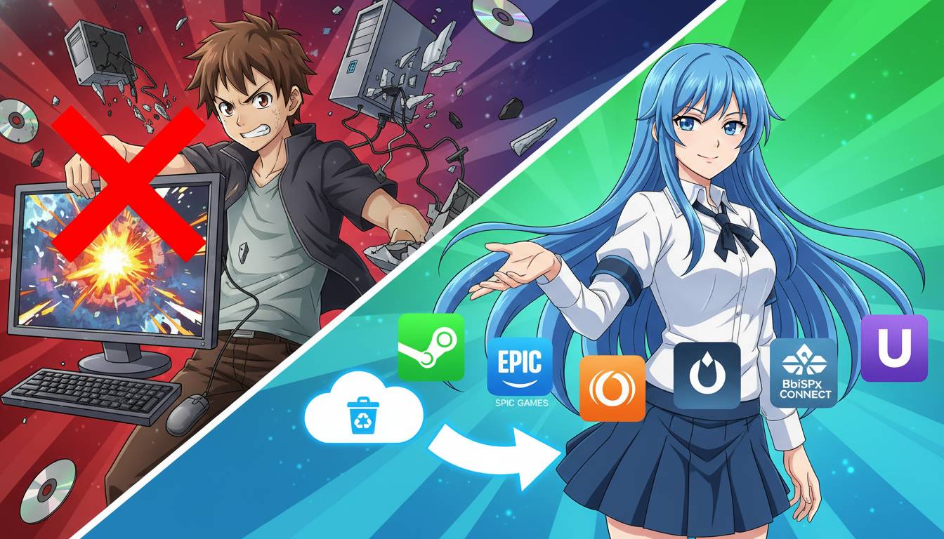 まとめ：ゲームプラットフォームから削除するのが正解