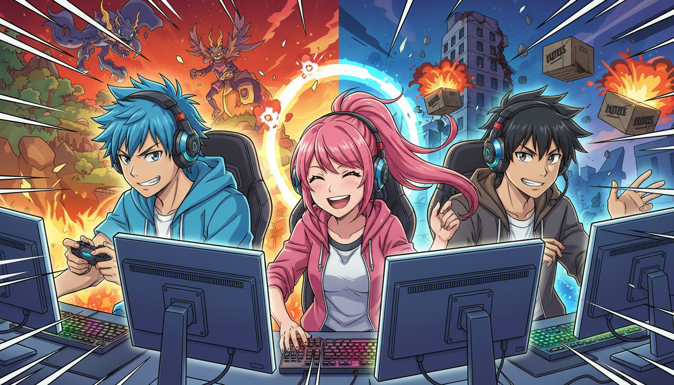 3人で遊ぶなら協力型とバトルロワイヤル系がおすすめ