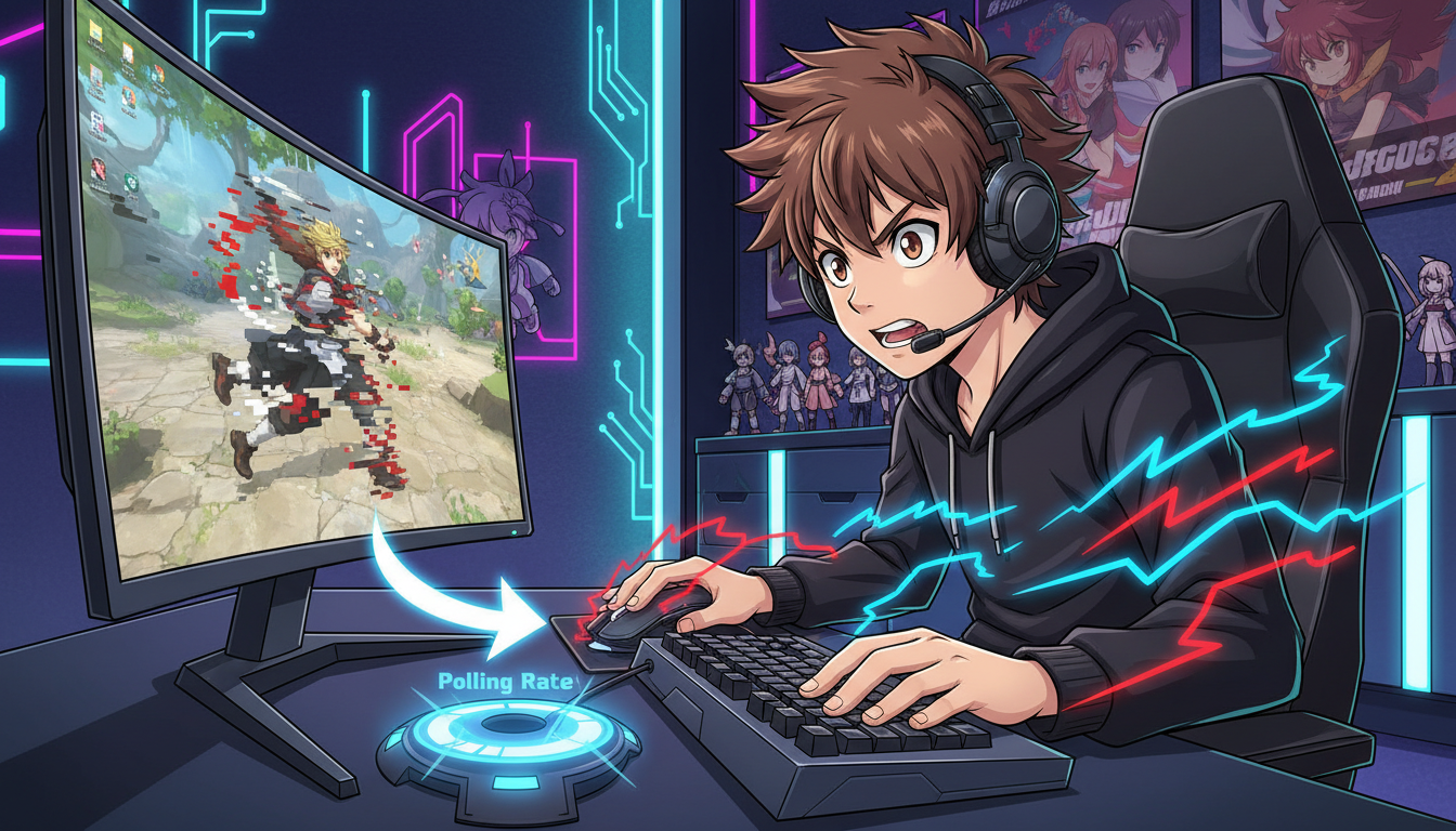 マウスのポーリングレート調整が最も効果的な対処法