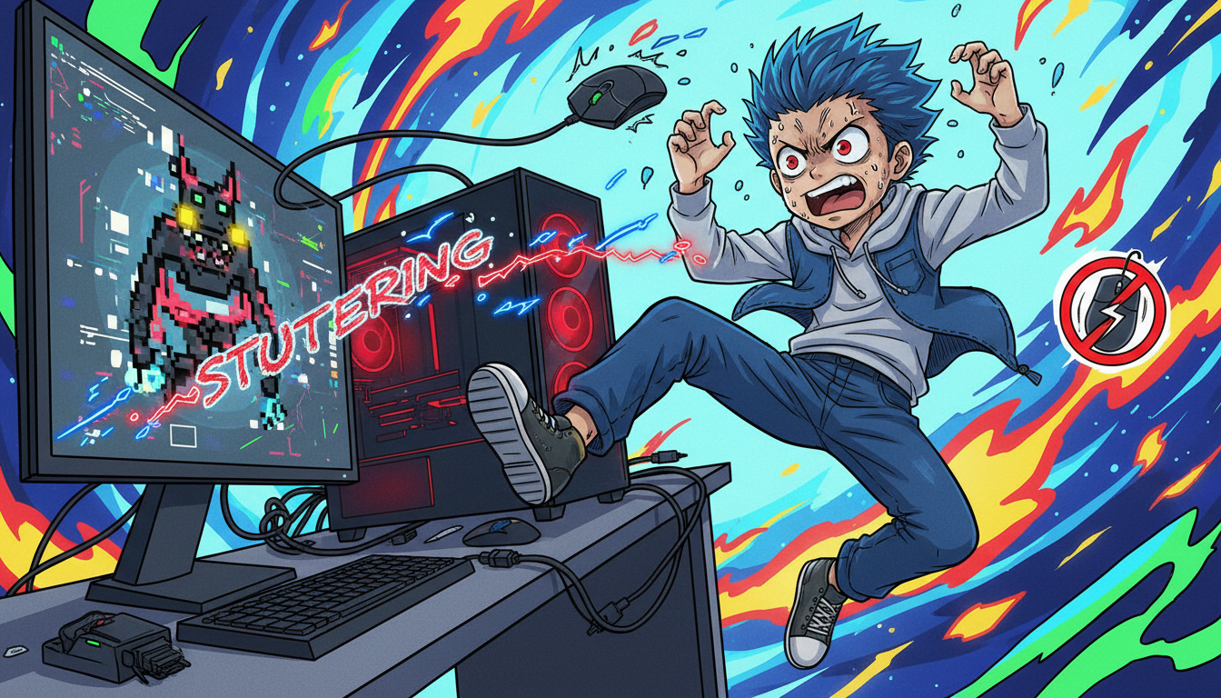 PCゲーム中のマウスカクカクが起きる理由