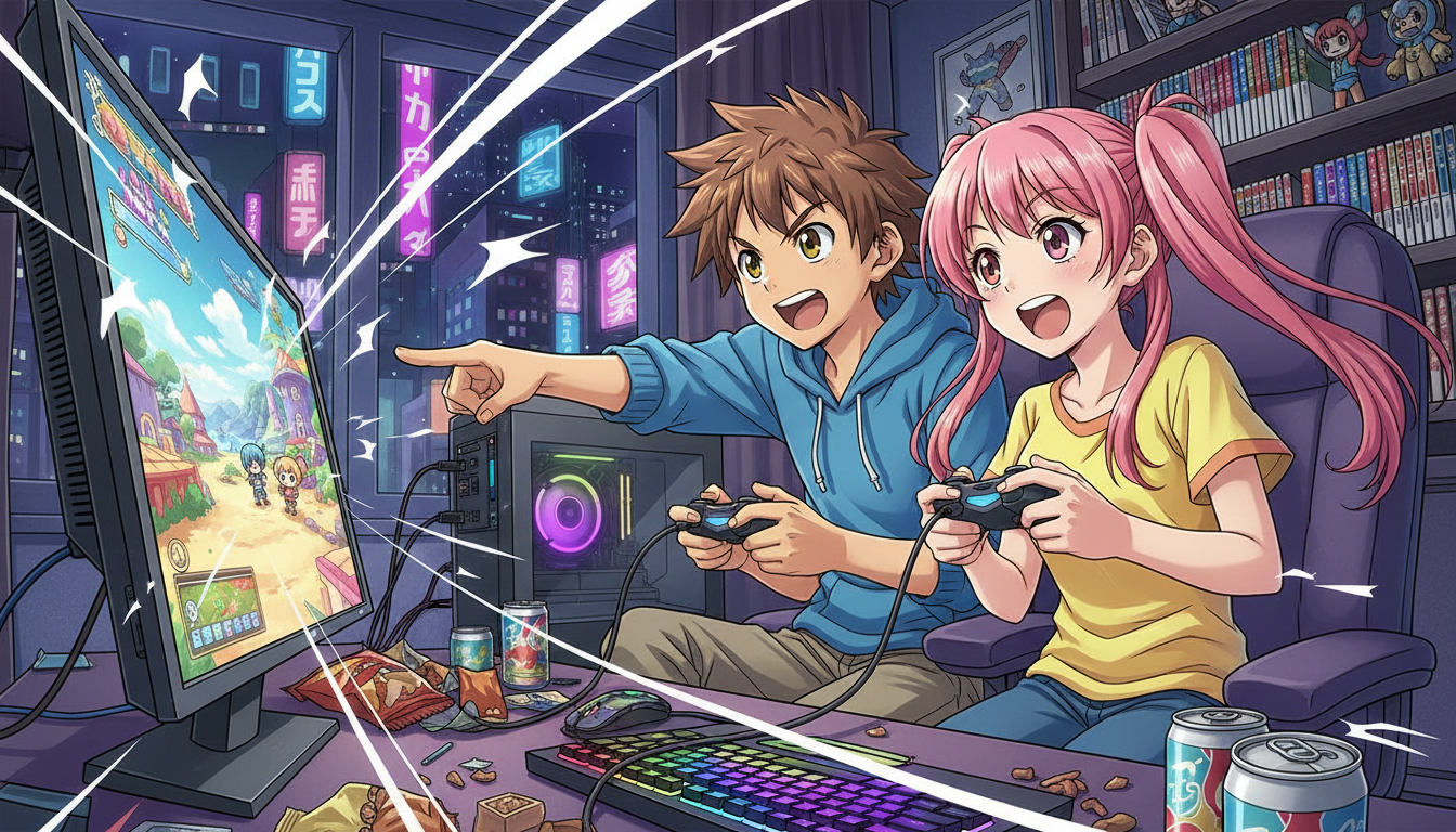 なぜ1台のパソコンで2人プレイができるのか