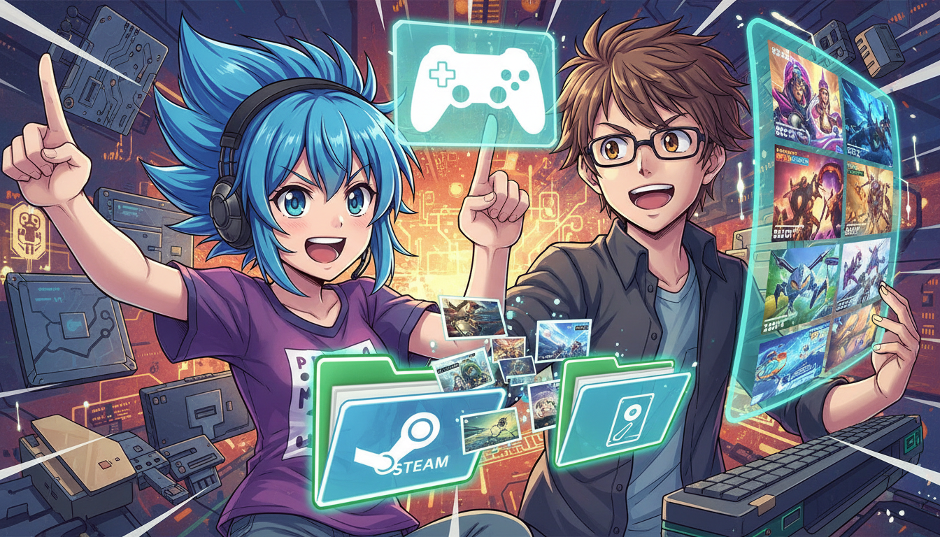 結論：Steamのスクショは専用フォルダに自動保存されている