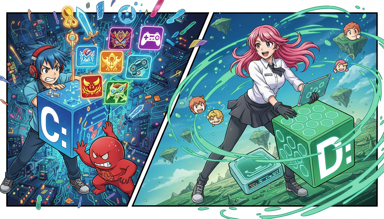 なぜゲームをDドライブに移動すべきなのか