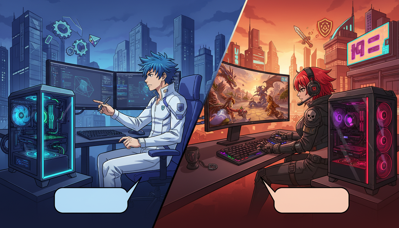 なぜクリエイターPCとゲーミングPCで呼び方が違うのか