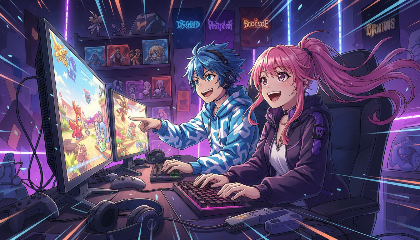 PCで二人でできる無料ゲームは選択肢が豊富