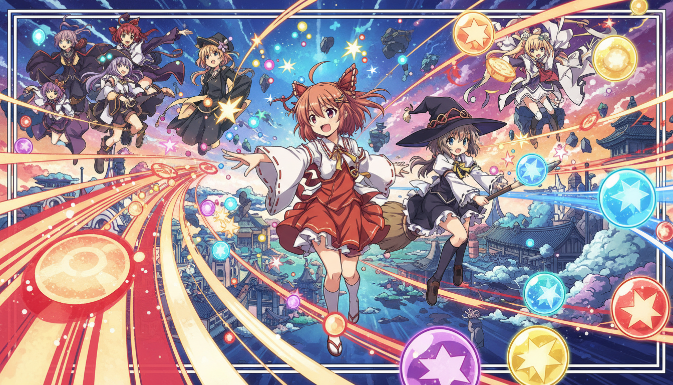 東方弾幕ゲームはPCで無料でたくさん遊べる