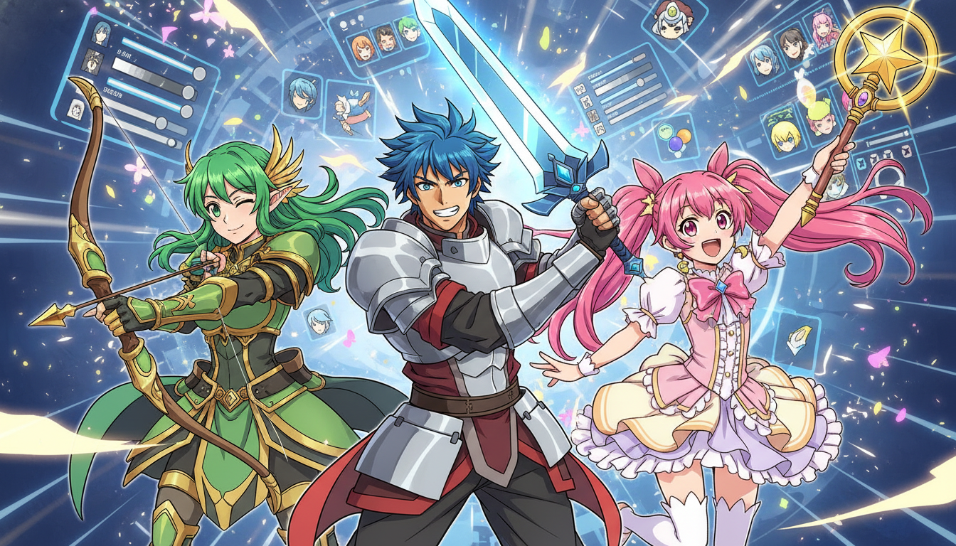PCで無料のキャラメイクゲームは選択肢が豊富