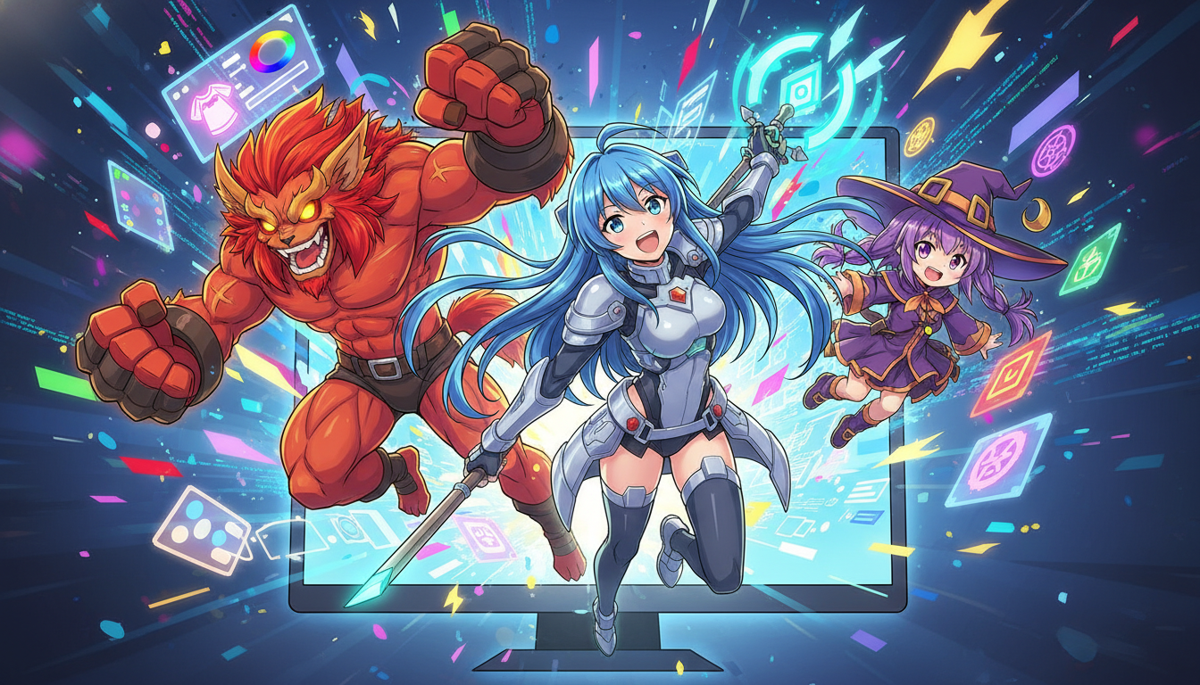 おすすめの無料キャラメイクゲーム具体例