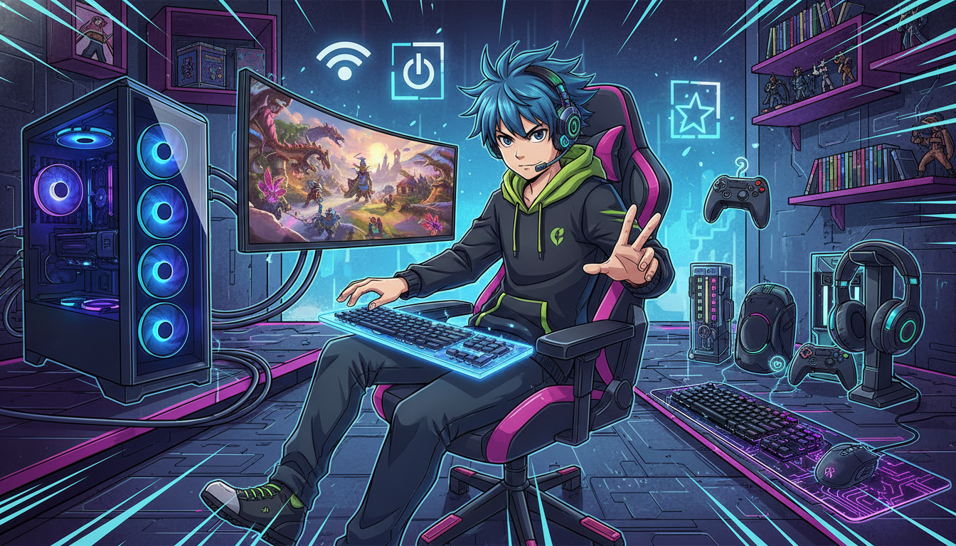 快適に遊ぶなら「ゲーミングPC本体」と「周辺機器」のセットが必須