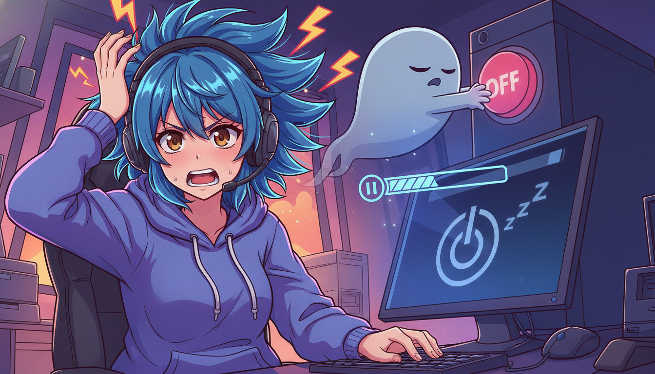 なぜダウンロード中にスリープして中断されてしまうの?