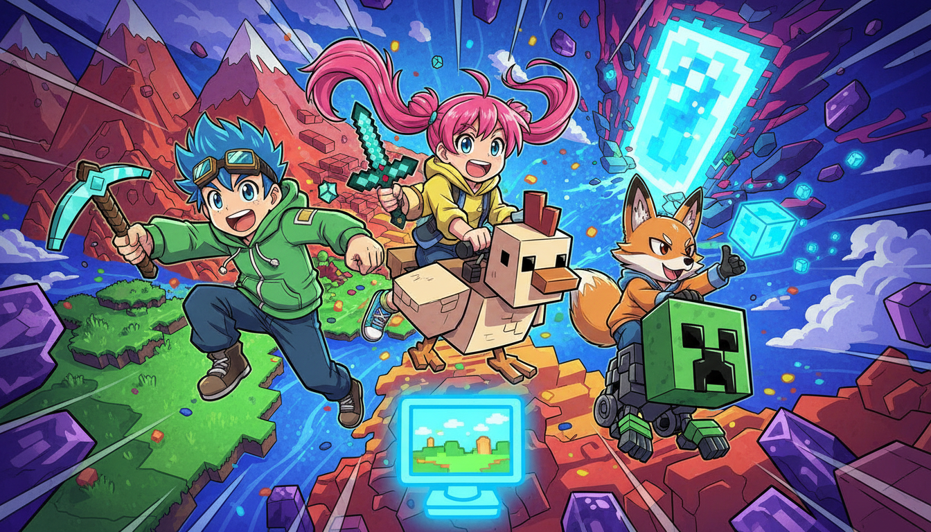 PCでマイクラを無料で遊ぶ方法は公式から用意されているよ!
