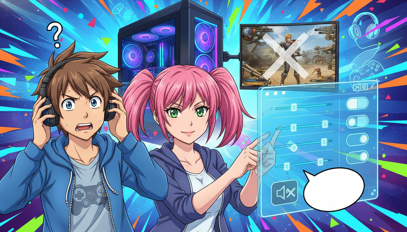 ゲームだけ無音になる原因は「設定のズレ」がほとんど！