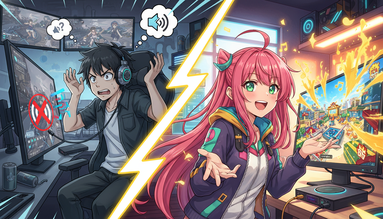 なぜゲームの音だけが消えてしまうのか？