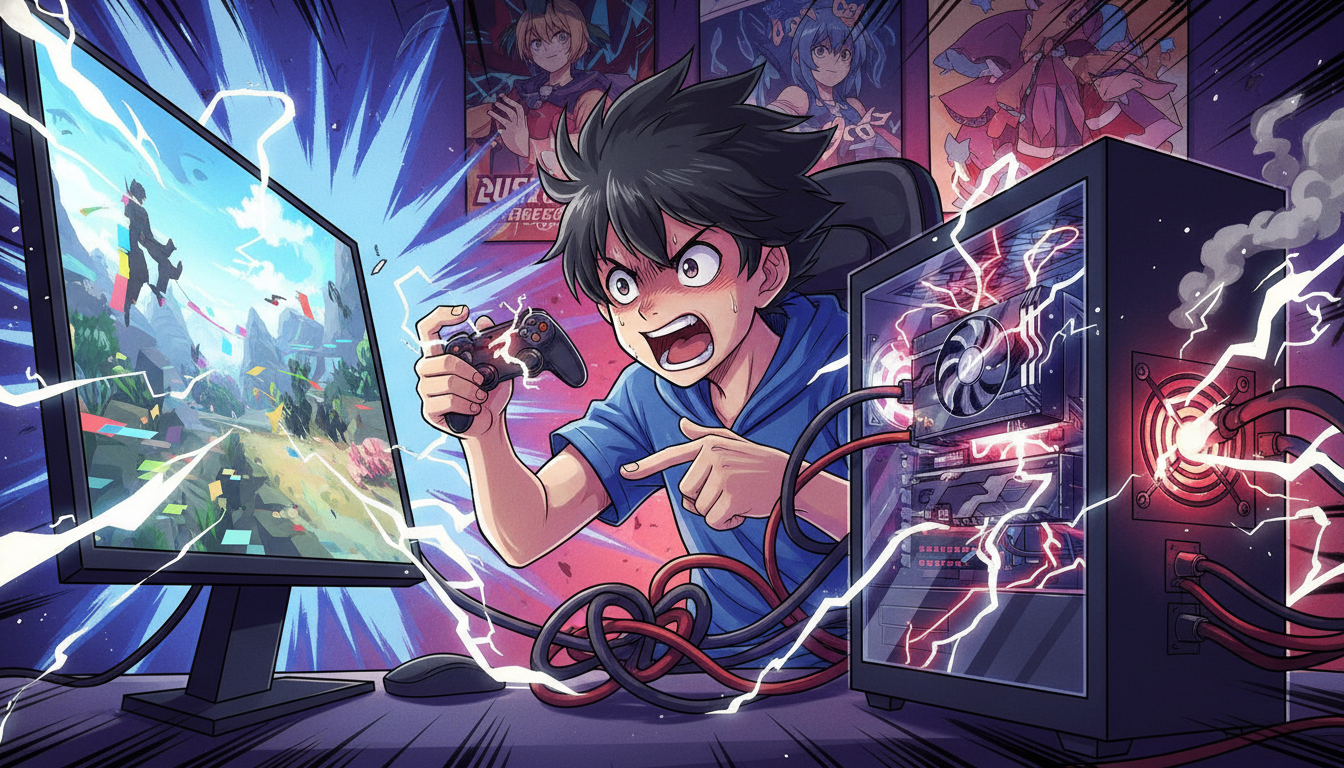 ゲーム中のフリーズはグラボや電源のトラブルが主な引き金に