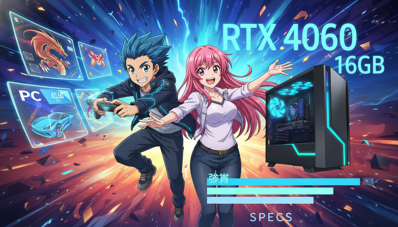 【結論】最新タイトルも安心なのは「RTX 4060以上×メモリ16GB以上」だよ!
