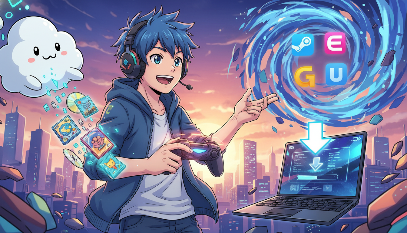 PC用ゲームソフトはデジタルストアでダウンロード購入するのが基本！