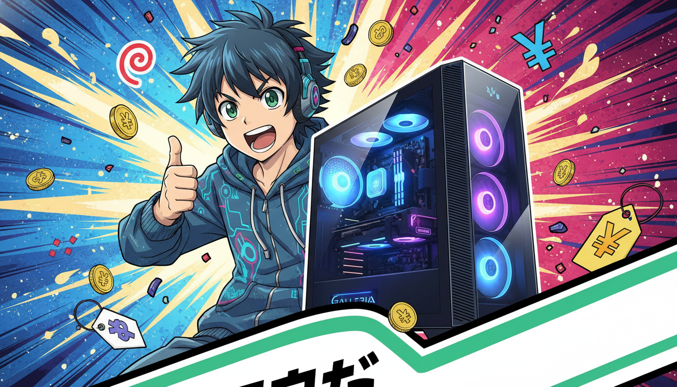 コスパ重視のゲーミングPCを探すならガレリアで間違いないよ