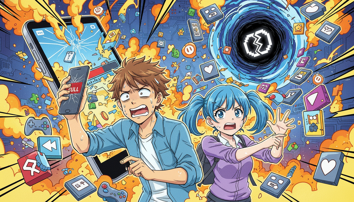 なぜゲームをしているとすぐに容量がいっぱいになるの?