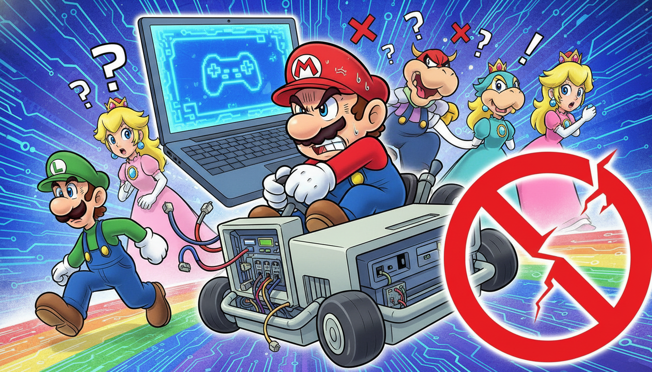 公式のパソコン版マリオカートは存在しないんだ