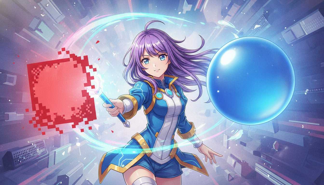 ギザギザをなめらかにする魔法の処理！