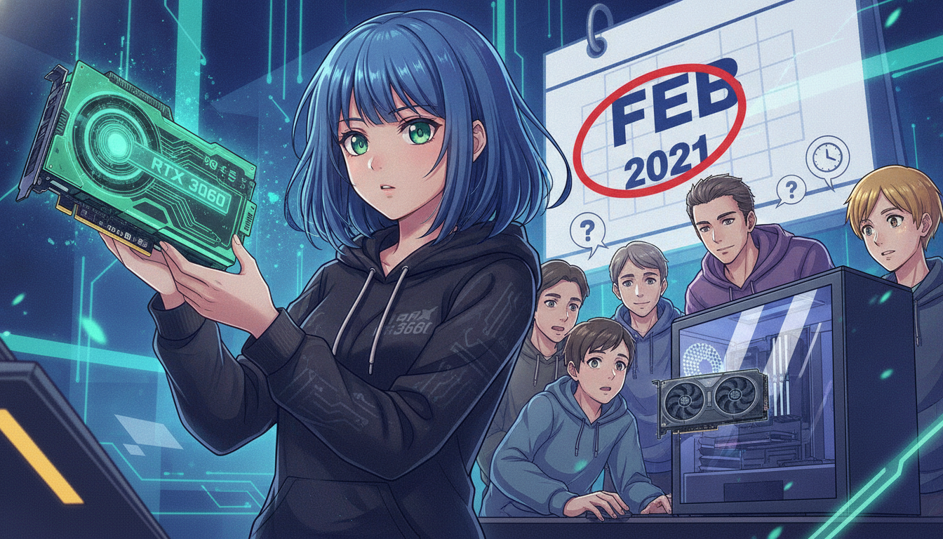 RTX 3060の正確な発売日は2021年の2月末！
