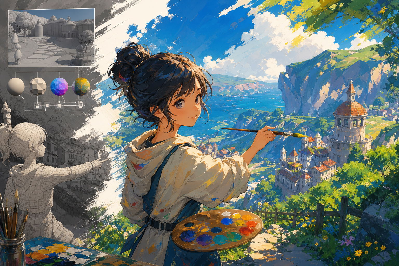 実際にどんな工夫で絵画っぽく見せているの？