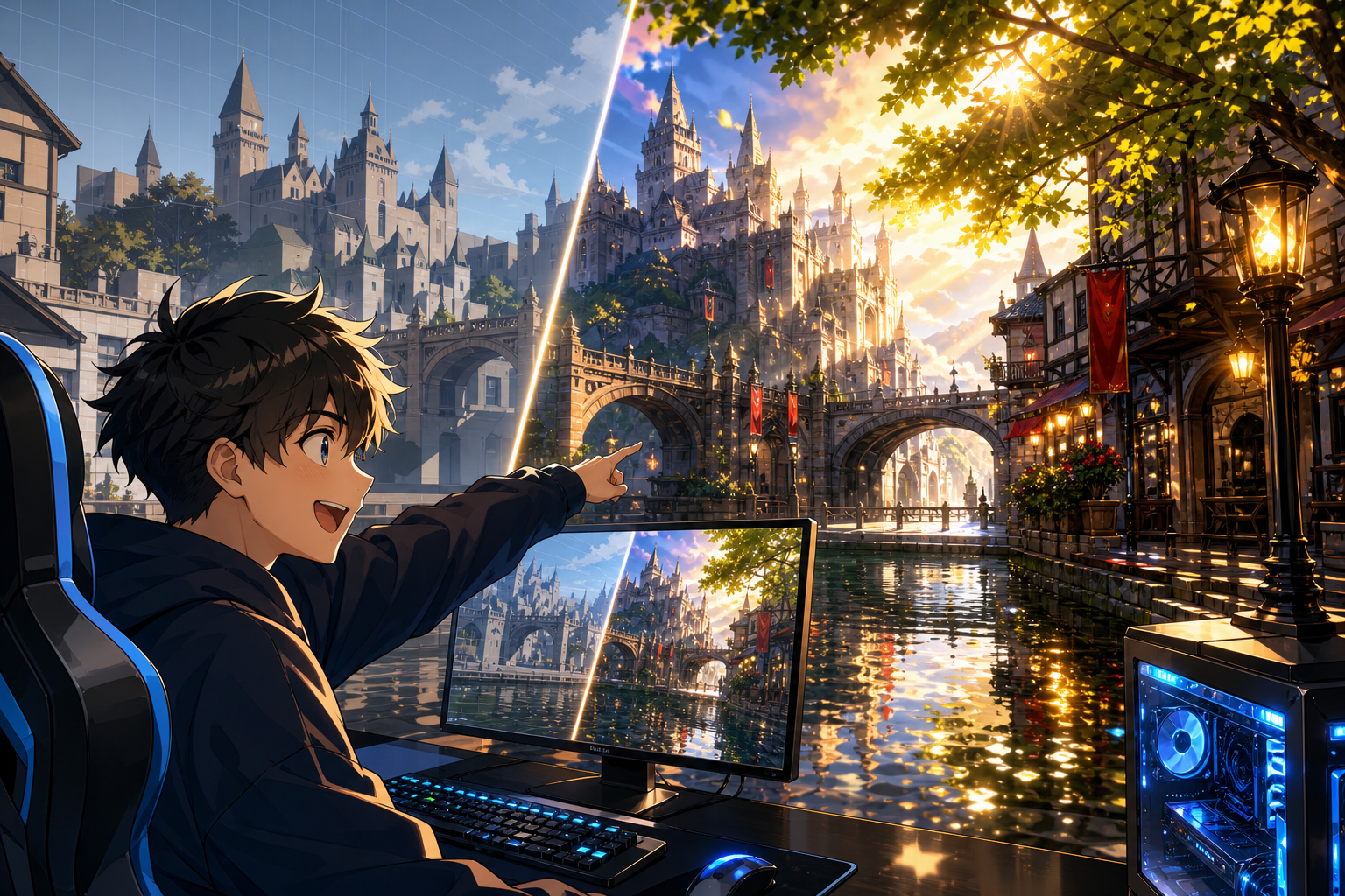 PCゲームの映像を劇的に進化させる光の魔法なんだ