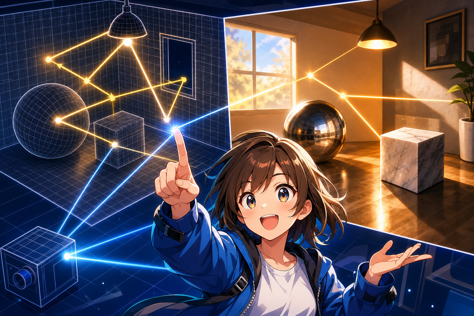 光の道を逆からたどって超リアルな世界を作る魔法の計算式だよ