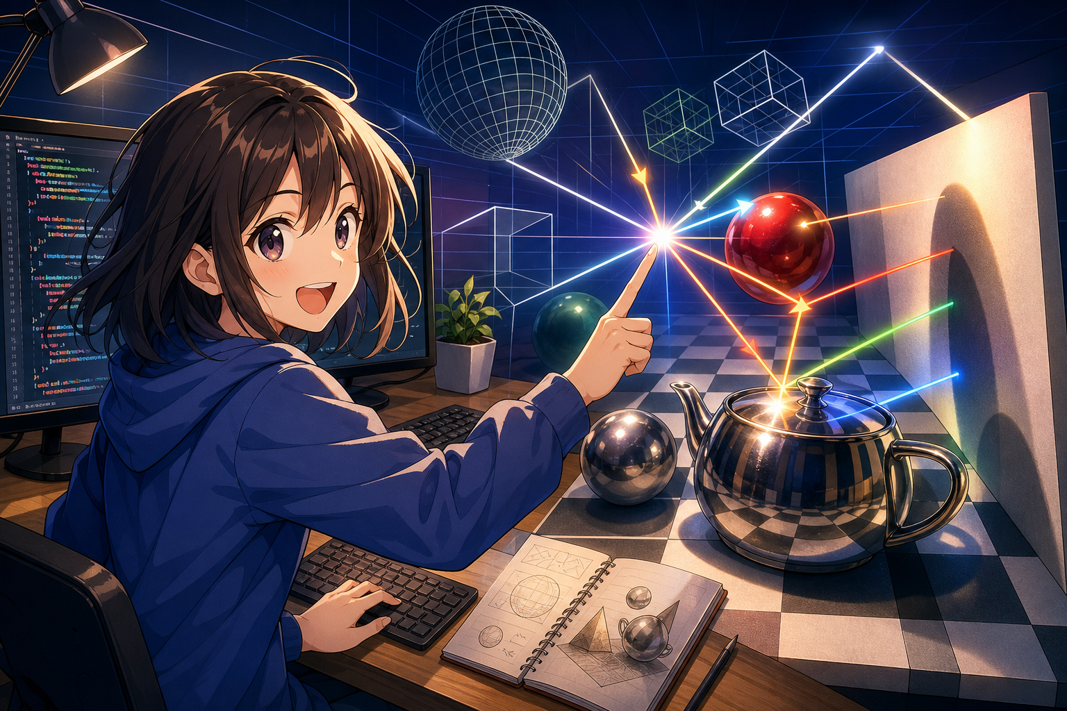 C言語によるレイトレーシングのおさらい