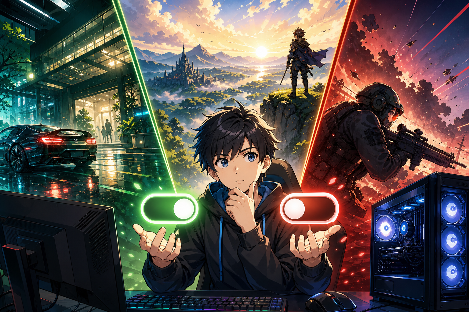 こんな人はオン？オフ？3つのプレイスタイルで徹底比較