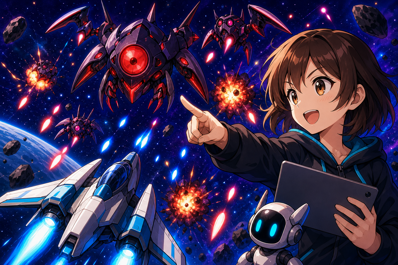 敵の実装をマスターしてシューティングゲームを完成させよう！